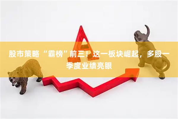 股市策略 “霸榜”前三！这一板块崛起，多股一季度业绩亮眼